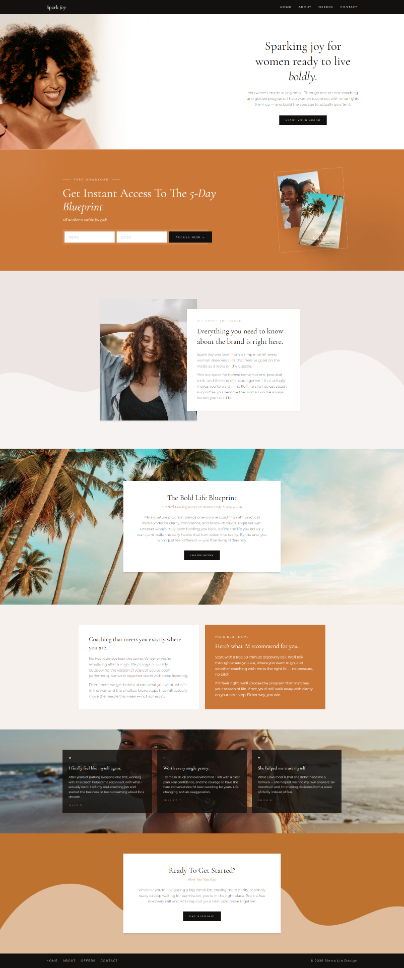 Financial Advisor website design preview