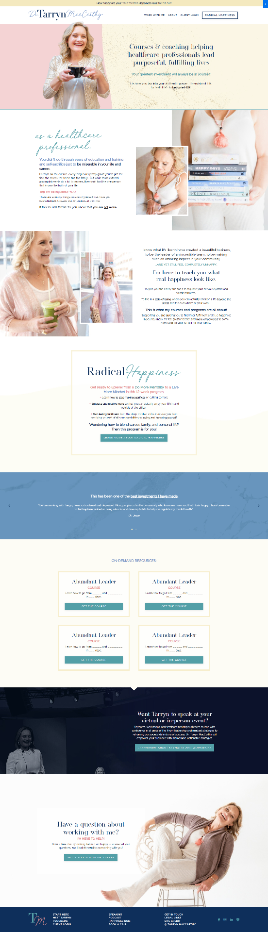 Hair Salon website design preview