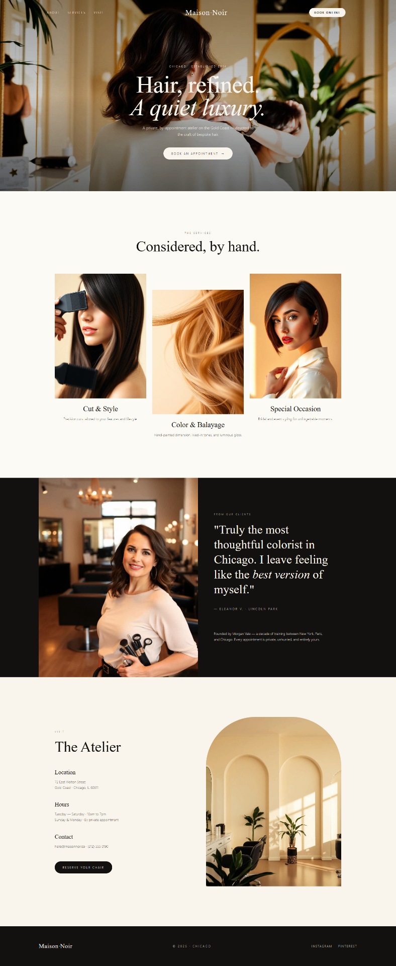 Coaching website design with bold brand identity and client onboarding