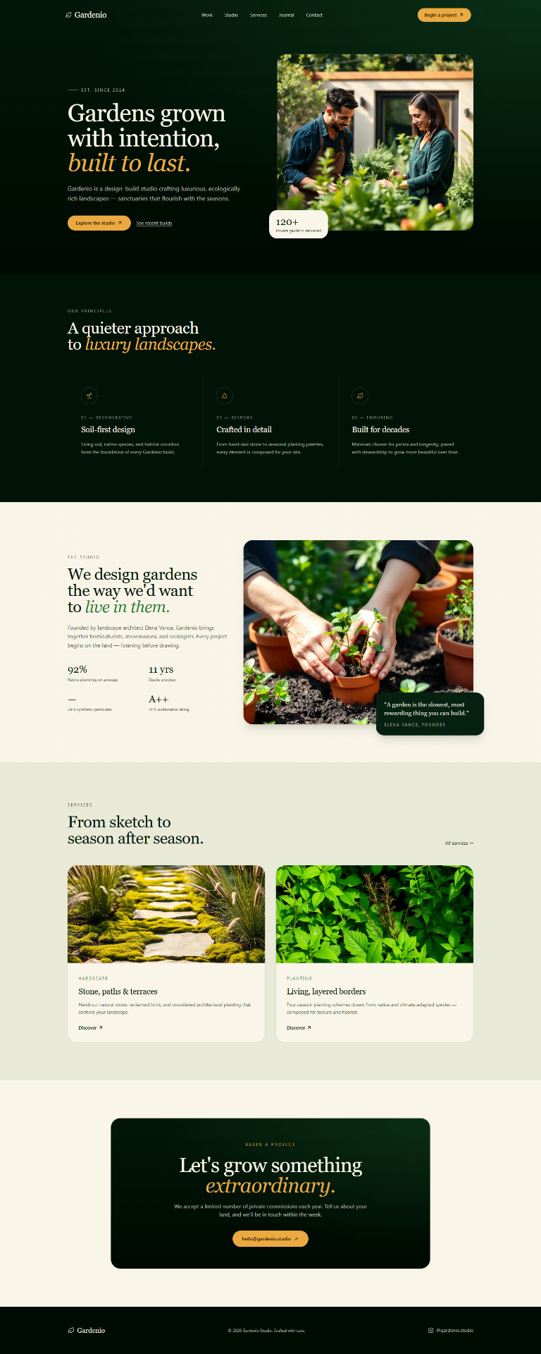 Med Spa website design preview