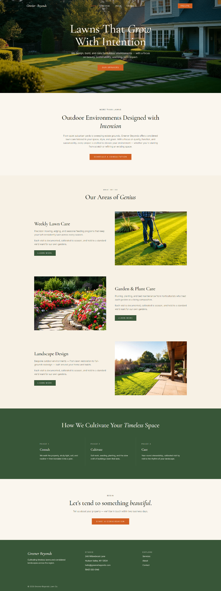 Accounting website design preview