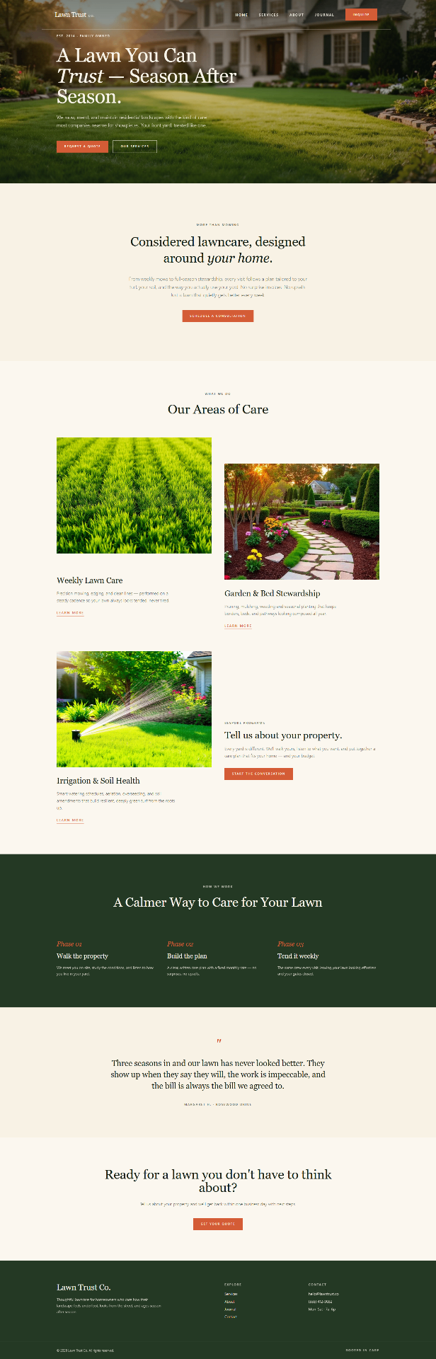 Coffee Shop website design preview