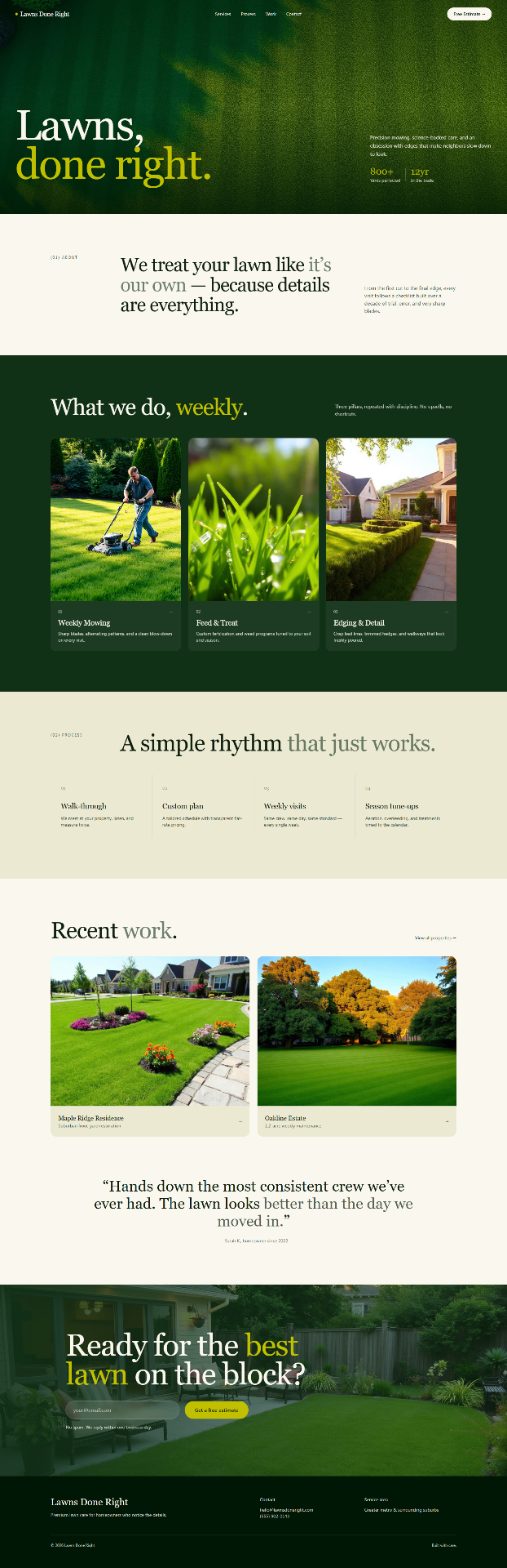 Dog Grooming website design preview