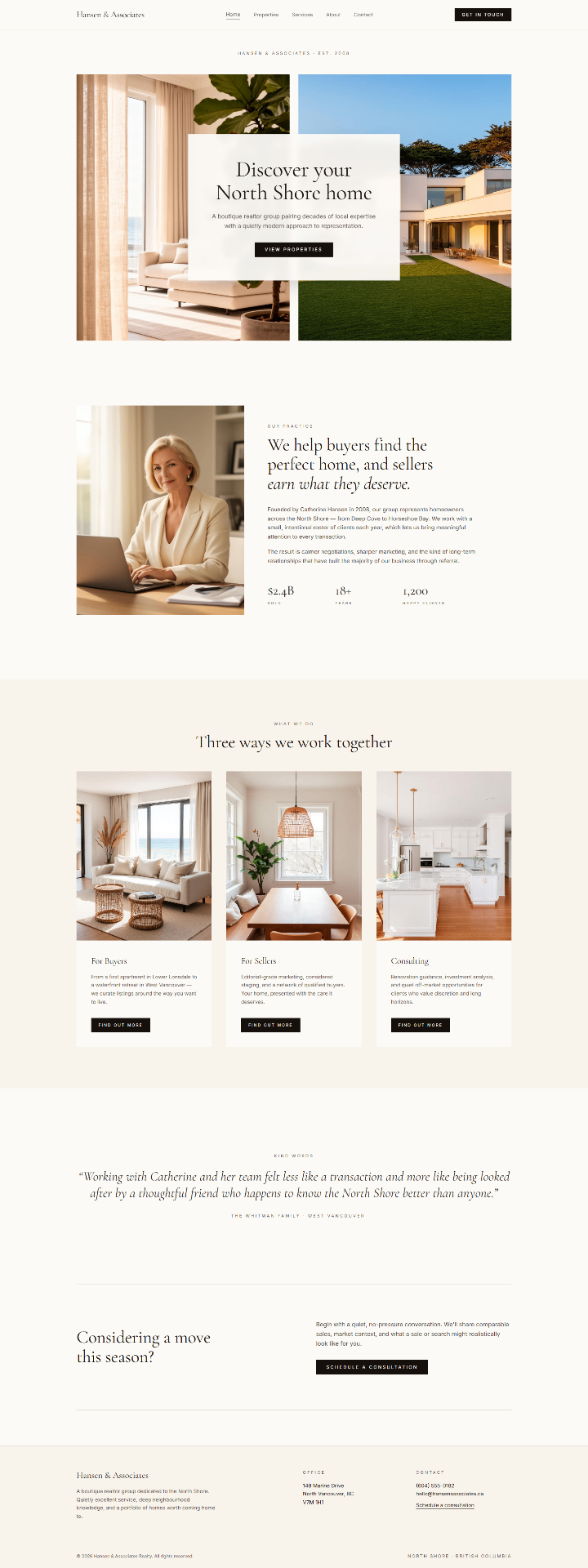 Appraisal Services website design preview