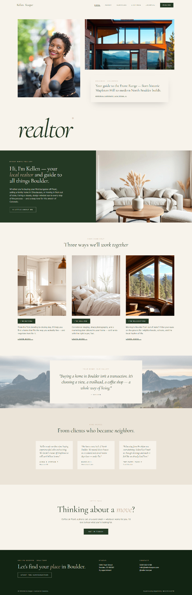Property Management website design preview