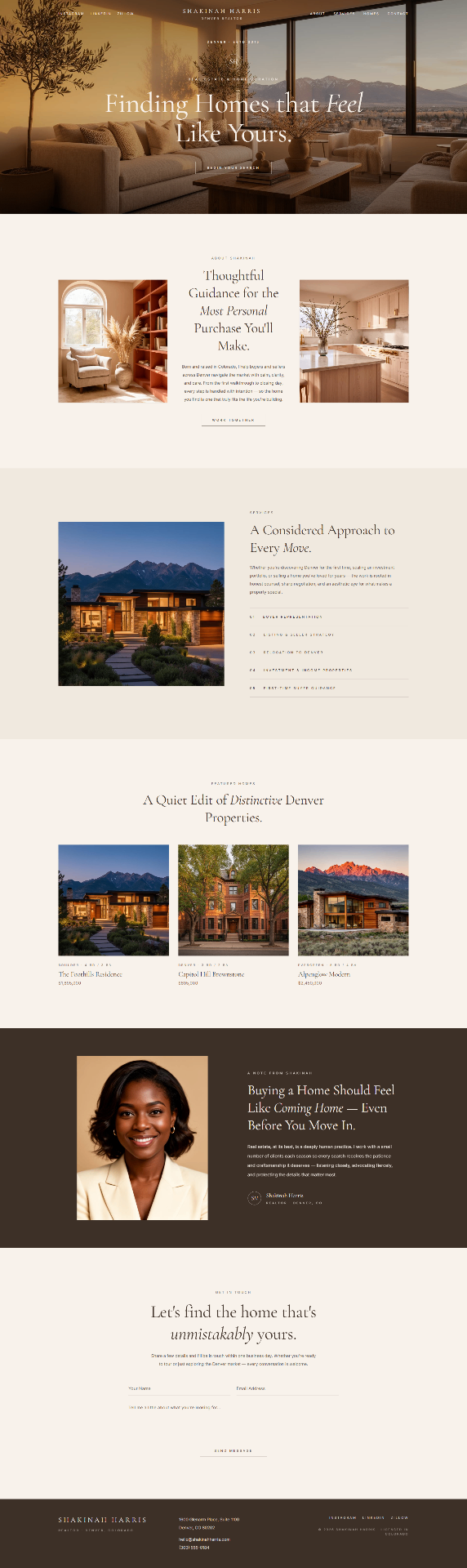 Commercial Real Estate website design preview