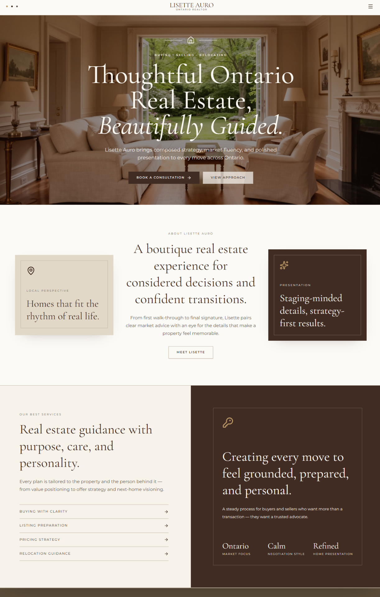 Mortgage Services website design preview