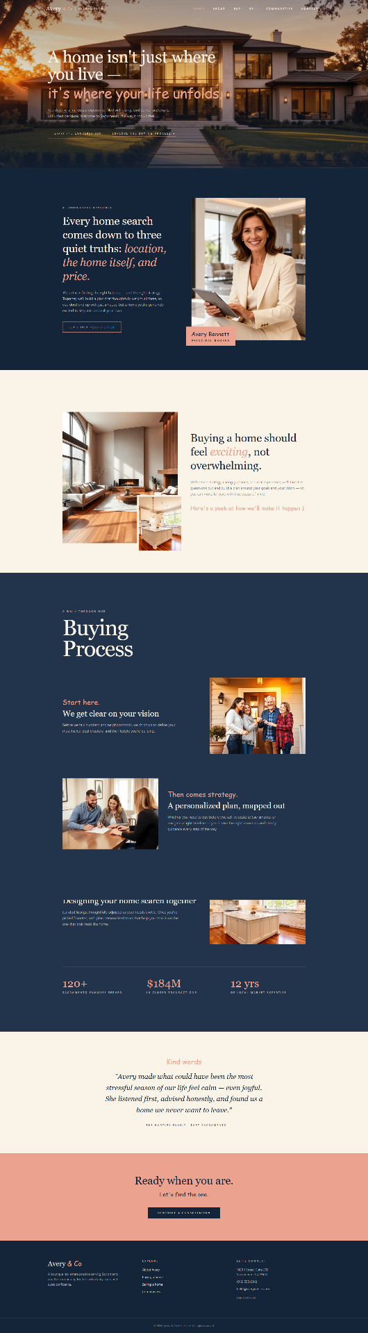 Home Staging website design preview