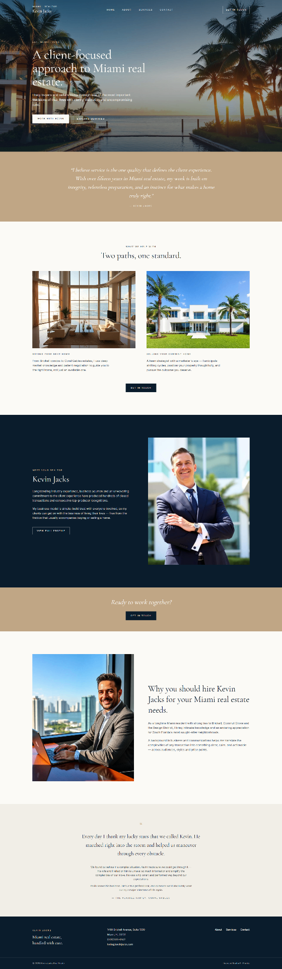 New Construction website design preview