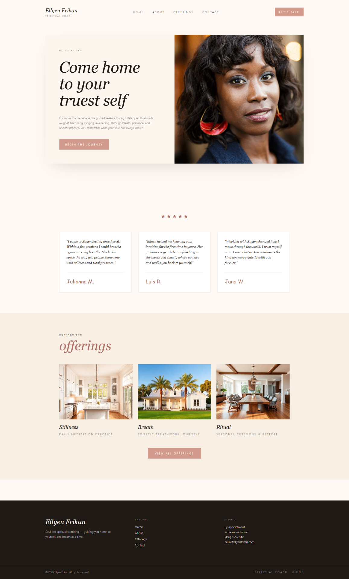 Senior Transportation website design preview